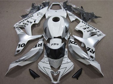 Online 2007-2008 Honda CBR600RR Motorcycle Fairings - White Silver Black Repsol Canada