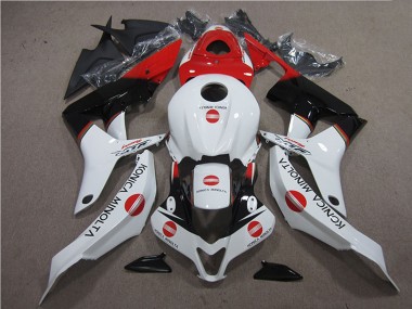 Online 2007-2008 Honda CBR600RR Motorcycle Fairings - White Red Glossy Black Konica Minolta Canada