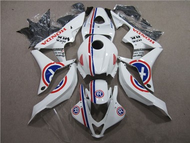 Online 2007-2008 Honda CBR600RR Motorcycle Fairings - White Blue Red R Canada