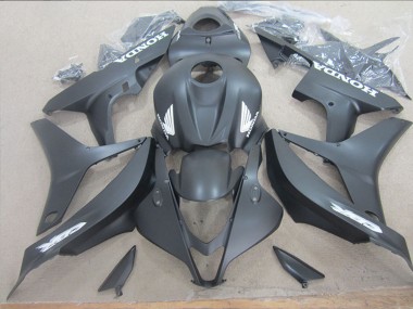 Online 2007-2008 Honda CBR600RR Motorcycle Fairing - Matte Black White Decals Canada