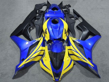 Online 2007-2008 Honda CBR600RR Motorcycle Fairings - Blue Yellow Matte Black Canada