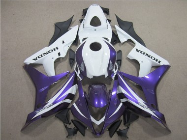 Online 2007-2008 Honda CBR600RR Motorcycle Fairings - White Purple Canada