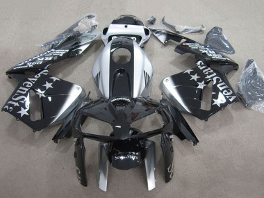 Online 2007-2008 Honda CBR600RR Motorcycle Fairings - Silver Glossy Black SevenStars Canada