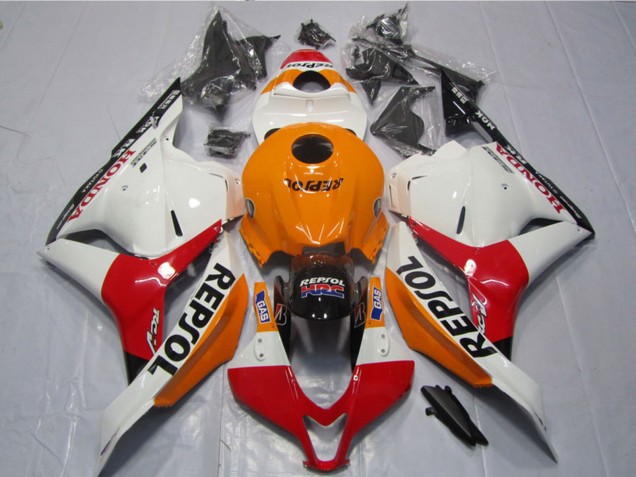 2009-2012 Honda CBR600RR Motorcycle Fairings Kits - Orange White Red Glossy Black Repsol Canada