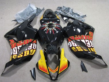 Online 2009-2012 Honda CBR600RR Motorcycle Fairings - Yellow Glossy Black Red Rossi Canada