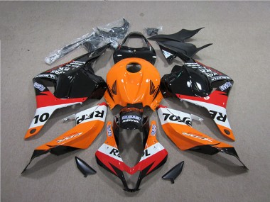 Online 2009-2012 Honda CBR600RR Abs Fairings - Orange White Red Glossy Black Repsol Canada