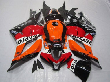 Online 2009-2012 Honda CBR600RR Motorcycle Plastics - Orange White Red Glossy Black Repsol Canada