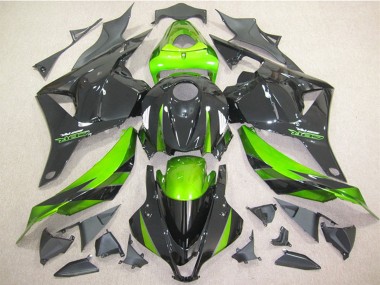 Online 2009-2012 Honda CBR600RR Motorcycle Fairing - Green Glossy Black Canada