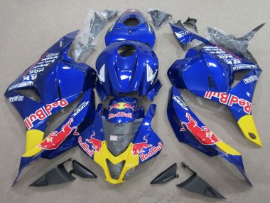Online 2009-2012 Honda CBR600RR Motorcycle Fairings - Blue Yellow Red Bull Canada