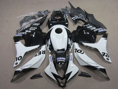 Online 2009-2012 Honda CBR600RR Motorcycle Fairing Kits - White Glossy Black Repsol Canada
