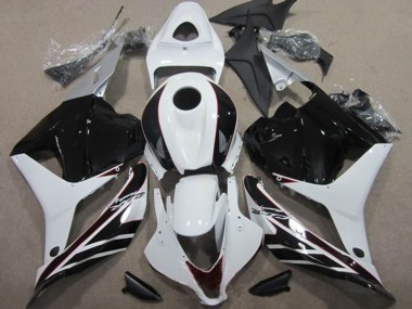 Online 2009-2012 Honda CBR600RR Motorcycle Fairing Kits - White Glossy Black Canada