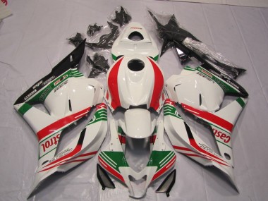 Online 2009-2012 Honda CBR600RR Motorcycle Fairing - White Red Green Castrol Canada