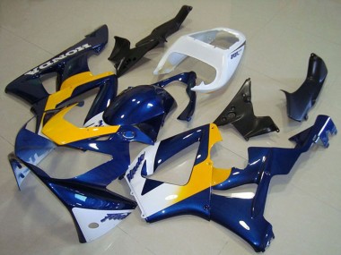 Online 2000-2001 Honda CBR900RR 929 Motorcycle Fairings - White Blue Yellow Canada