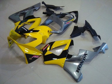 Online 2000-2001 Honda CBR900RR 929 Motorcycle Fairings - Yellow Silver Glossy Black Canada