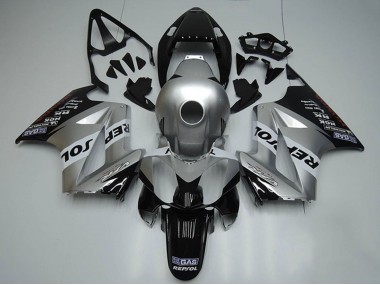 Online 2002-2013 Honda VFR 800 Motorcycle Fairings - Silver White Glossy Black Repsol Canada