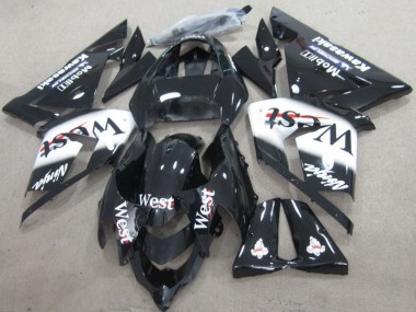 Online 2004-2005 Kawasaki ZX10R Motorcycle Fairings - Black West Ninja Canada