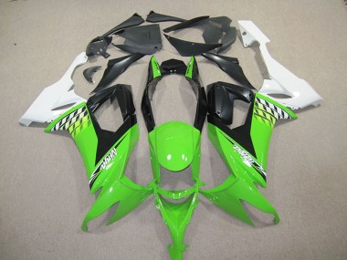 Online 2008-2010 Kawasaki ZX10R Motorcycle Fairing Kits - White Green Black Canada
