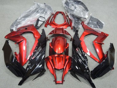 Online 2011-2015 Kawasaki ZX10R Motorcycle Fairing - Red Glossy Black Canada
