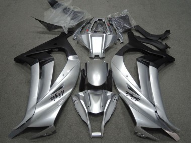 Online 2011-2015 Kawasaki ZX10R Motorcycle Fairings - Silver Matte Black Canada