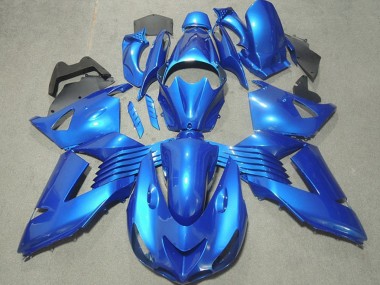 Online 2006-2011 Kawasaki ZX14R ZZR1400 Motorcycle Fairings - Blue Canada
