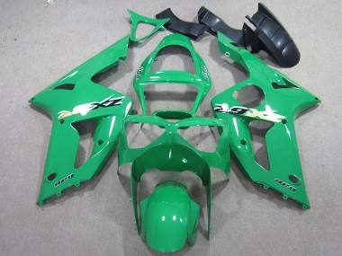Online 2003-2004 Kawasaki ZX6R Motorcycle Fairing Kits - Green Canada