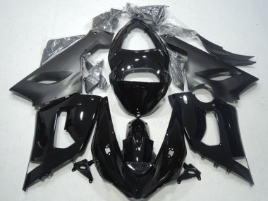 Online 2005-2006 Kawasaki ZX6R Motorcycle Fairings - Glossy Black Matte Black Canada