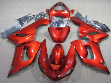 Online 2005-2006 Kawasaki ZX6R Motorcycle Fairing - Red Canada