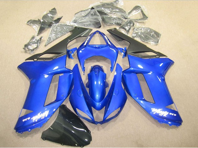 2007-2008 Kawasaki ZX6R Motorcycle Fairings - Blue Ninja 636 Canada