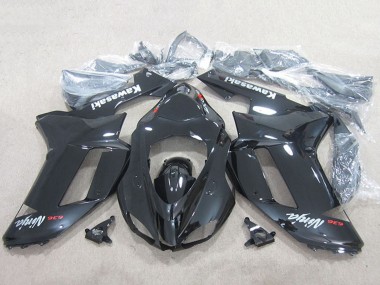 Online 2007-2008 Kawasaki ZX6R Motorcycle Fairings - Black Ninja 636 Canada