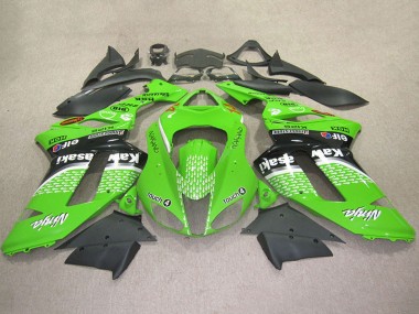 Online 2007-2008 Kawasaki ZX6R Motorcycle Fairings - Green Touch4 4 Canada