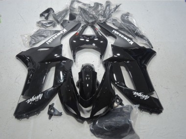Online 2007-2008 Kawasaki ZX6R Motorcycle Fairings - Glossy Black Matte Black White Red Decals Canada