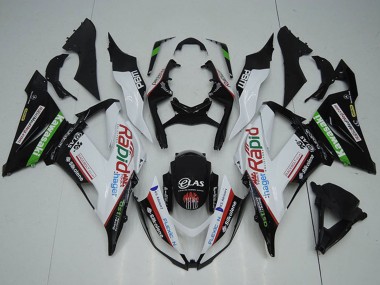 Online 2013-2018 Kawasaki ZX6R Motorcycle Fairings - White Green Black Red Rapid Canada
