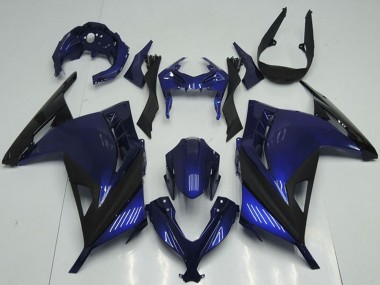 Online 2013-2018 Kawasaki ZX300R Motorcycle Fairings - Blue Black Canada
