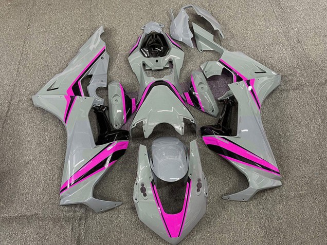 2017-2023 Honda CBR1000RR Motorcycle Fairings - Nardo Grey with Pink Stripe Canada