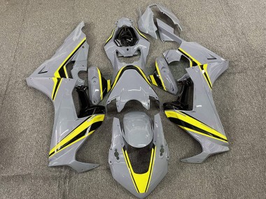 Online 2017-2023 Honda CBR1000RR Motorcycle Fairings - Nardo Grey with Yellow Stripe Canada