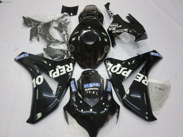 2008-2011 Honda CBR1000RR Motorcycle Fairings - Glossy Black Blue White Repsol Canada