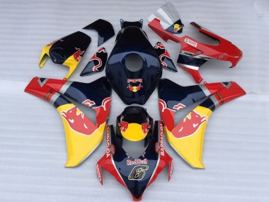 Online 2008-2011 Honda CBR1000RR Motorcycle Fairings - Dark Blue Yellow Red Bull Canada