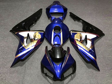 Online 2006-2007 Honda CBR1000RR Motorcycle Fairings - Blue White Gold Glossy Black Canada