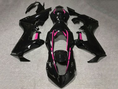 Online 2017-2023 Honda CBR1000RR Motorcycle Fairings - Glossy Black Pink Lining Canada