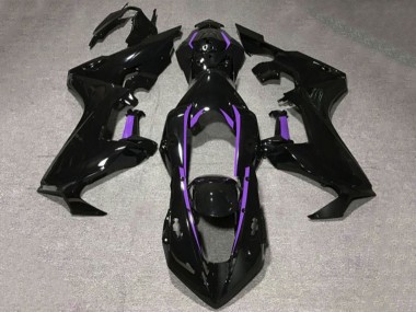 Online 2017-2023 Honda CBR1000RR Motorcycle Fairings - Glossy Black Purple Lining Canada
