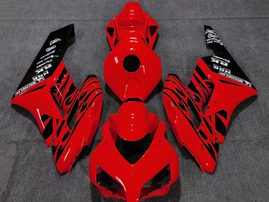 Online 2004-2005 Honda CBR1000RR Motorcycle Fairings - Red Glossy Black Flame Canada