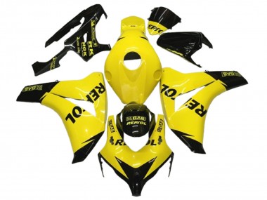 Online 2008-2011 Honda CBR1000RR Motorcycle Fairings - Yellow Black Glossy Repsol Canada