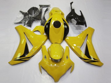 Online 2008-2011 Honda CBR1000RR Motorcycle Fairings - Yellow Glossy Black OEM Style Canada