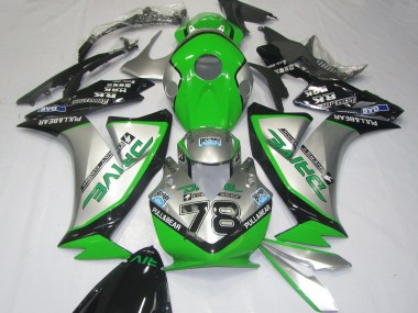 Online 2012-2016 Honda CBR1000RR Motorcycle Fairings - Silver Green Glossy Black Canada