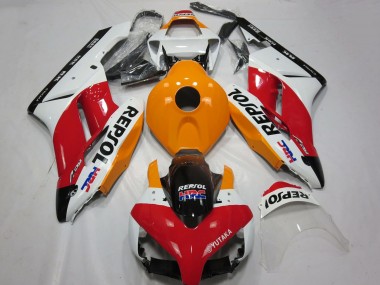 Online 2004-2005 Honda CBR1000RR Motorcycle Fairing - White Orange Red Glossy Black Repsol HRC Canada