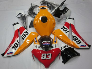 Online 2008-2011 Honda CBR1000RR Motorcycle Fairings - Orange White Red Glossy Black Repsol 93 Canada
