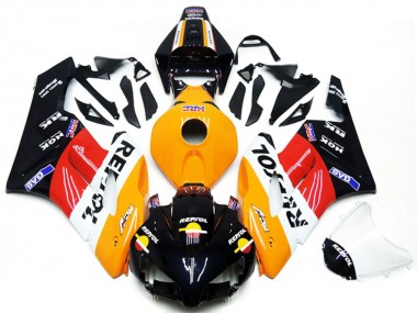 Online 2004-2005 Honda CBR1000RR Motorcycle Fairing Kits - Orange White Red Glossy Black Repsol Canada