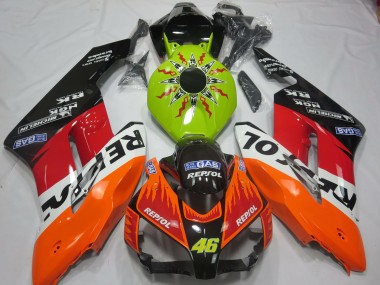 Online 2004-2005 Honda CBR1000RR Motorcycle Fairings - Lime Green Orange White Red Glossy Black Rossi Repsol Canada