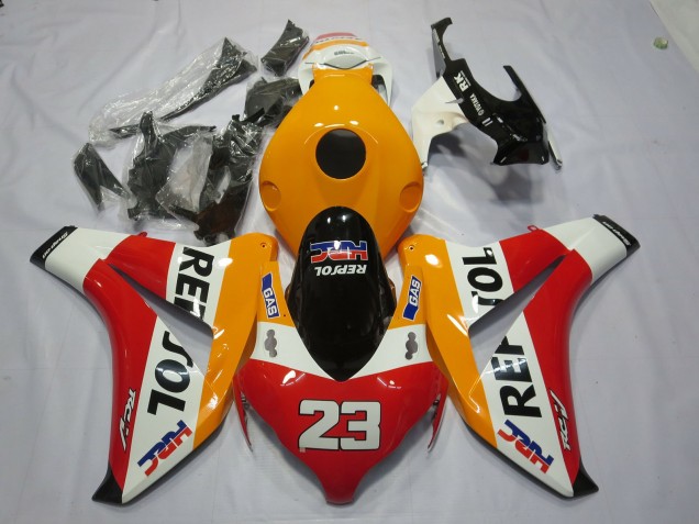 2008-2011 Honda CBR1000RR Motorcycle Fairings - Orange White Red Glossy Black Repsol 23 Canada