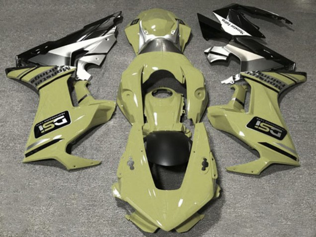 2017-2023 Honda CBR1000RR Motorcycle Fairings - Olive White Silver Glossy Black DSI Canada